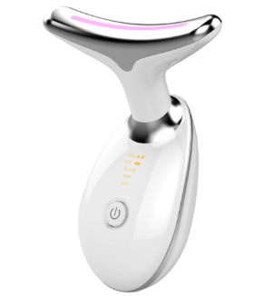 Dispositivo de masaje facial de cuello con microcorriente
